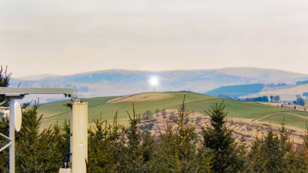 line of sight test for telecoms using drone